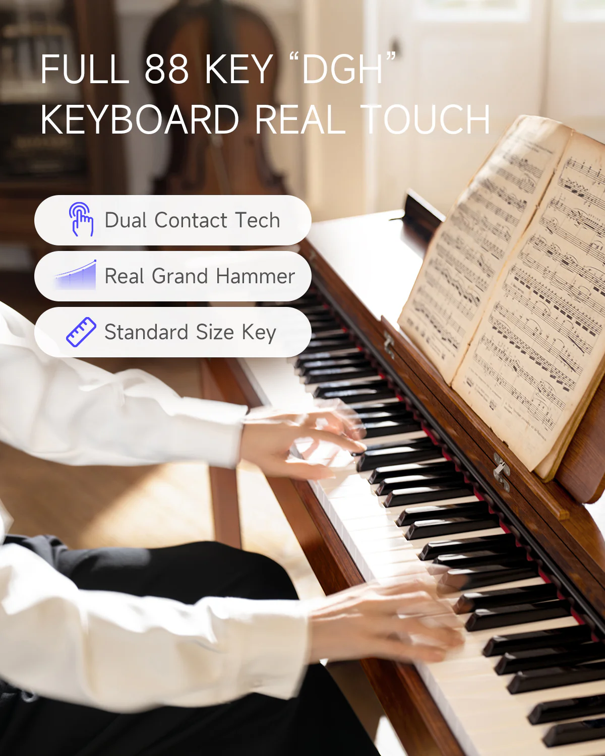 Donner DDP-200 Graded Hammer Action Digital Piano - Image 22