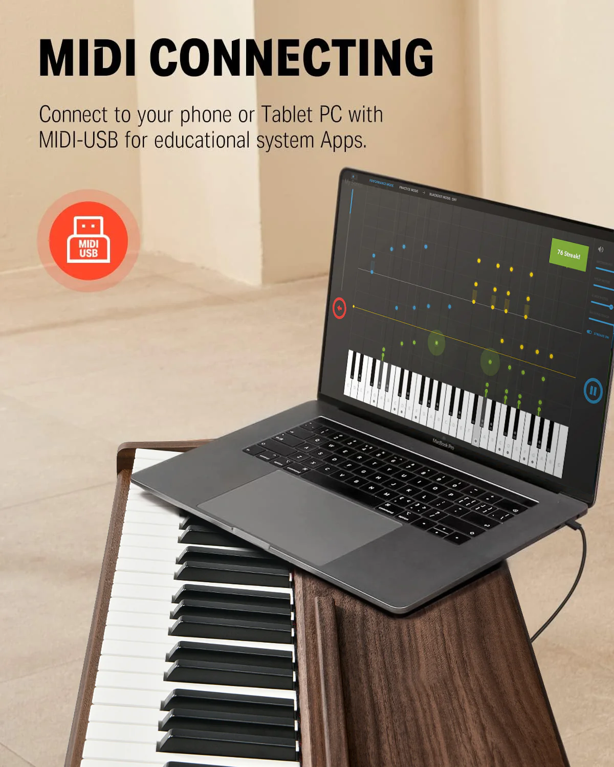 Donner DDP-80 Wooden Digital Piano - Image 26