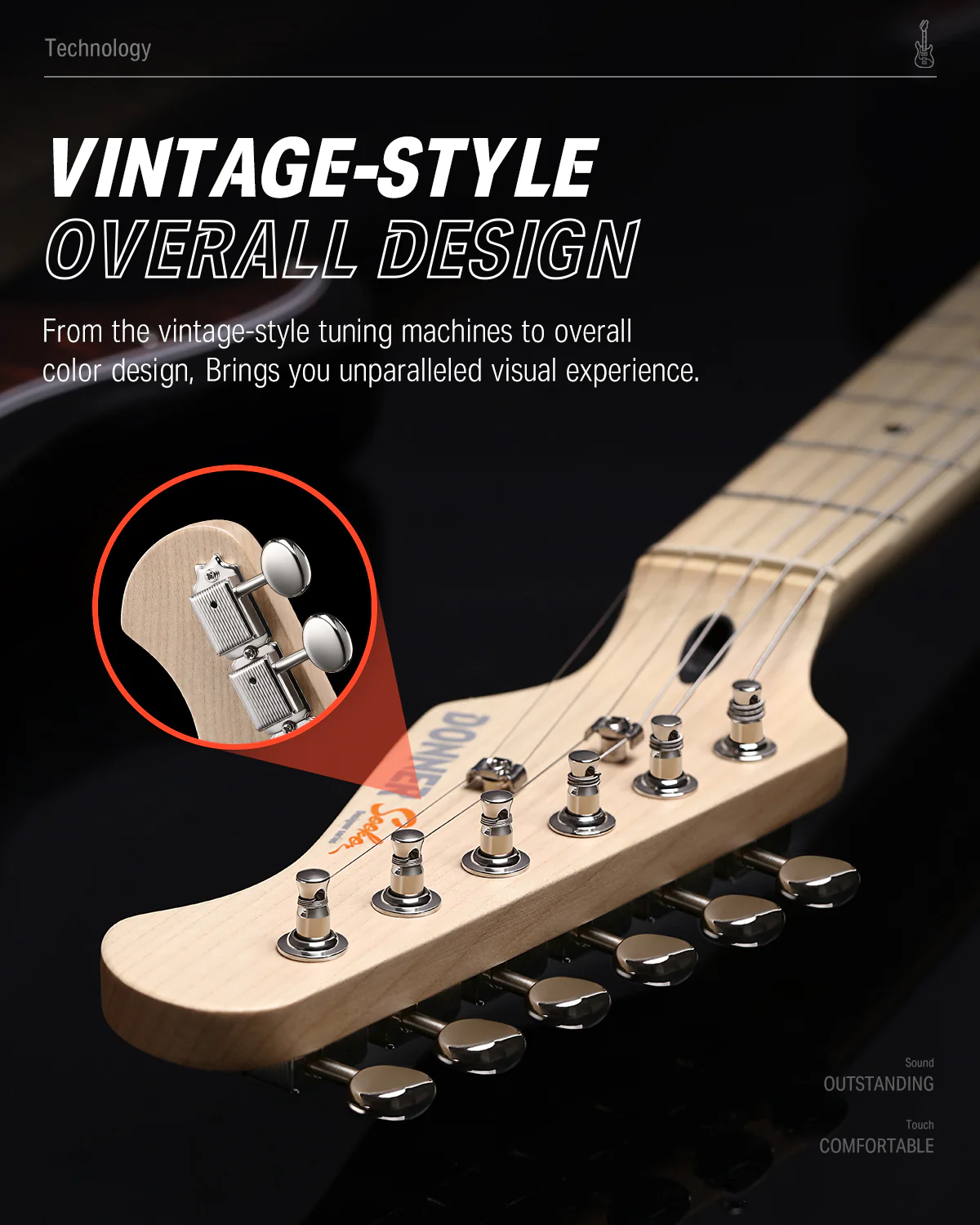 Donner DST-152 HSS with Coil Split Electric Guitar Kit - Image 16