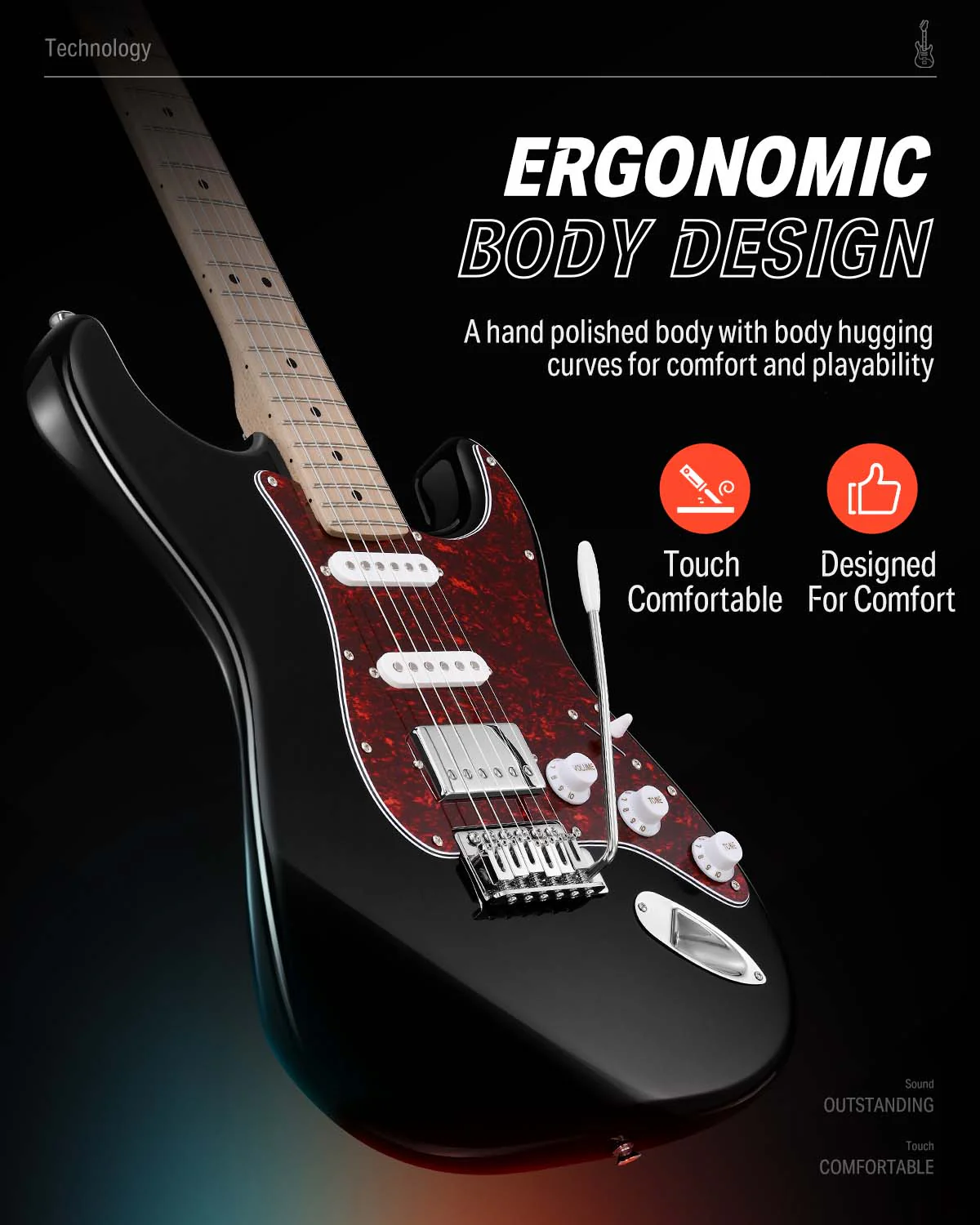 Donner DST-152 HSS with Coil Split Electric Guitar Kit - Image 17