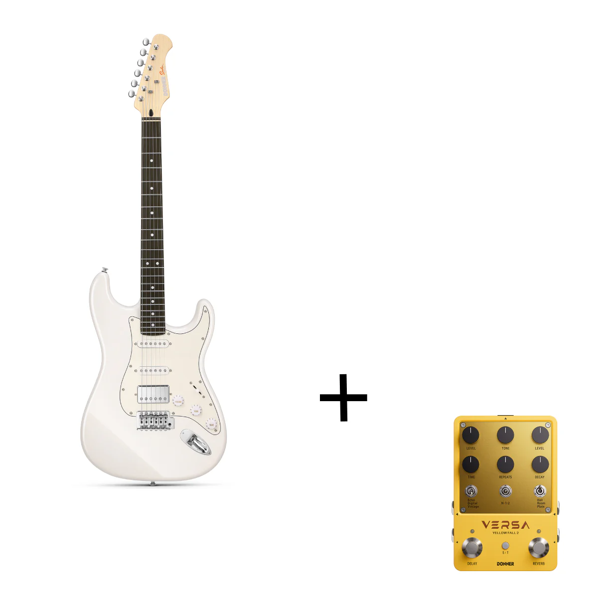 Donner DST-152 HSS with Coil Split Electric Guitar Kit - Image 3