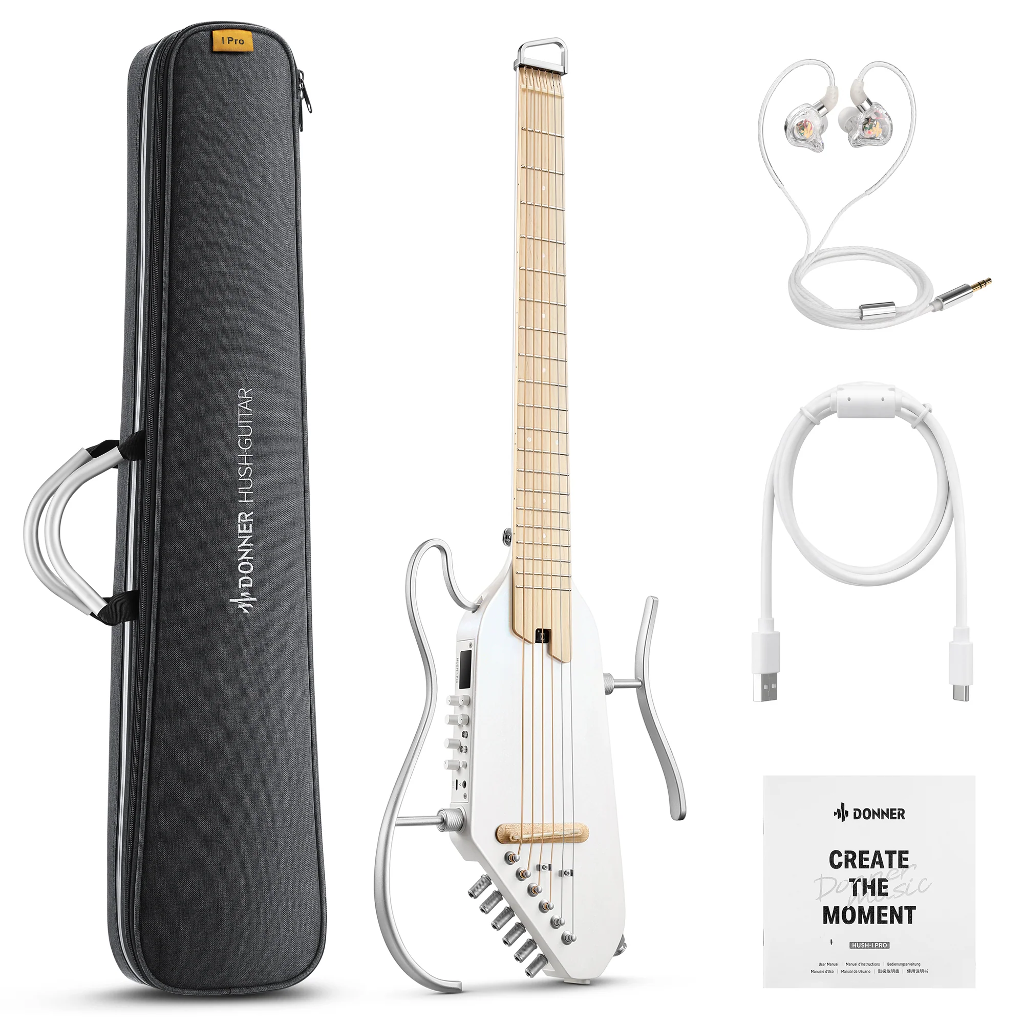 Donner HUSH™ I PRO Acoustic-Electric Travel Guitar - Image 10
