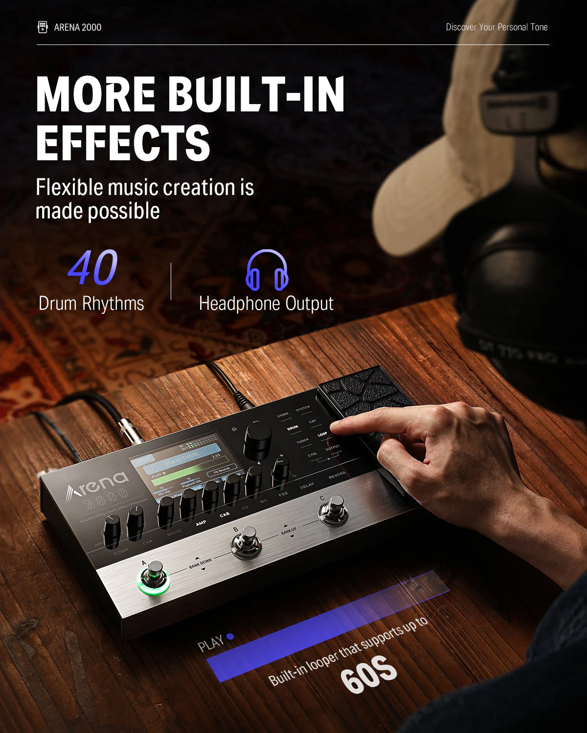 Donner Arena 2000 Multi-Effect Pedal - Image 6