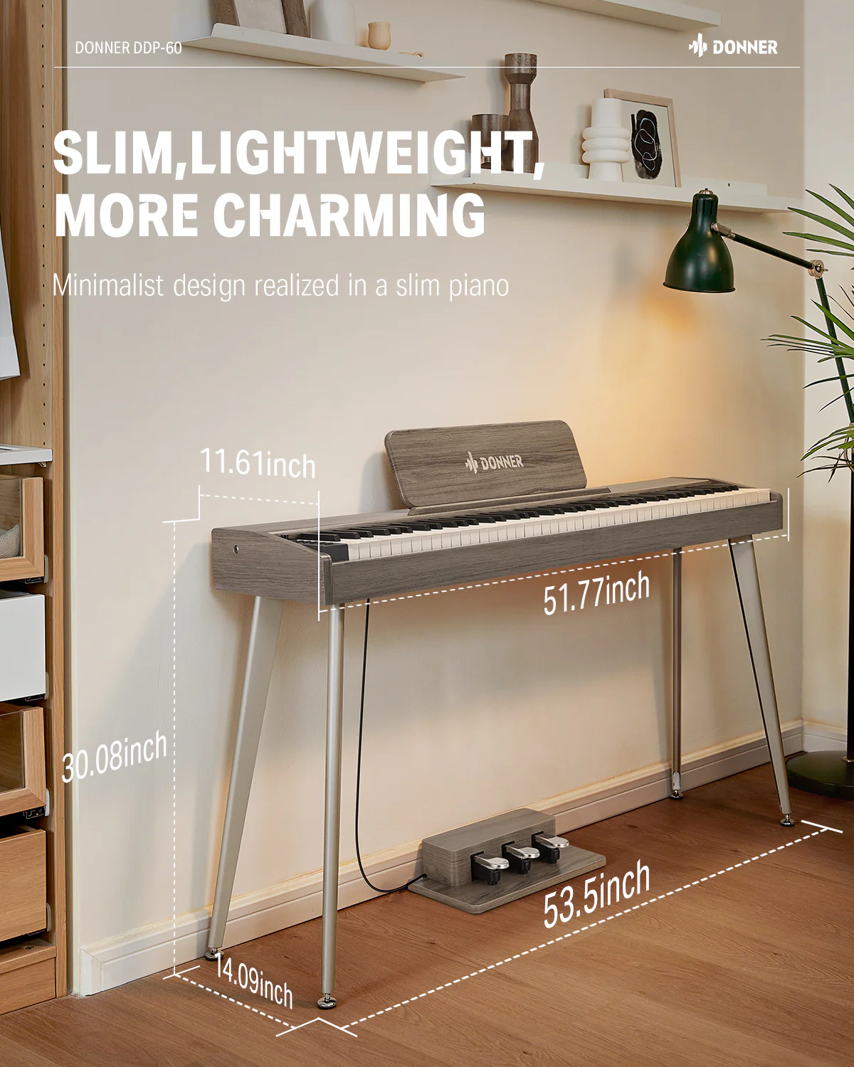 Donner DDP-60 Semi-Weighted Digital Piano - Image 34
